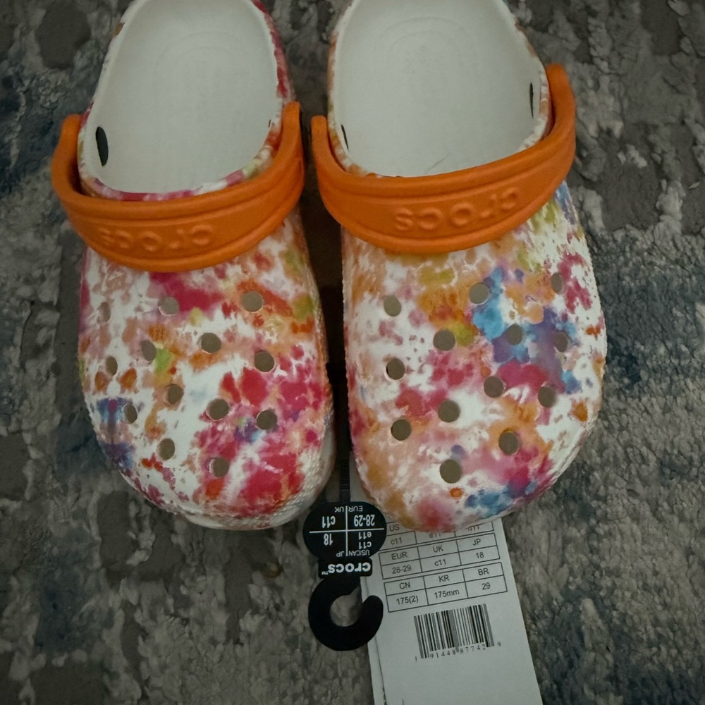 Toddler Crocs Orange Multicolor Size C11